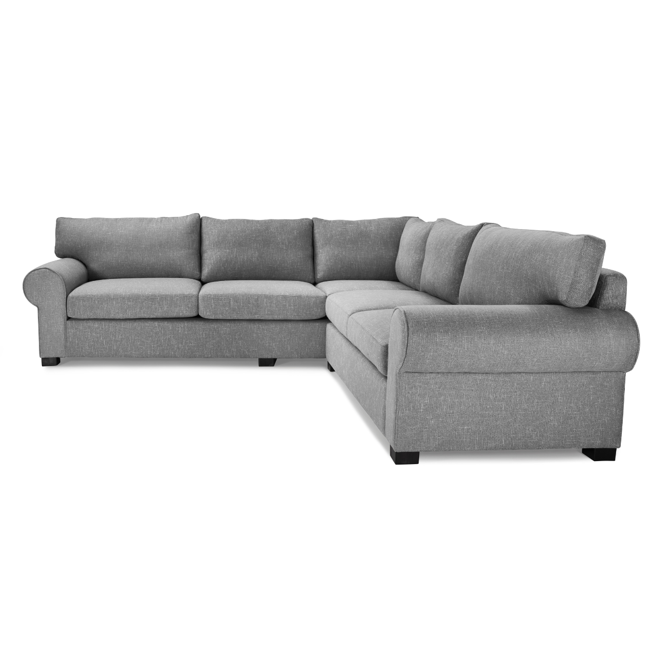 Side view of the Anne L-Shaped Corner Couch, showcasing its stylish and spacious configuration.