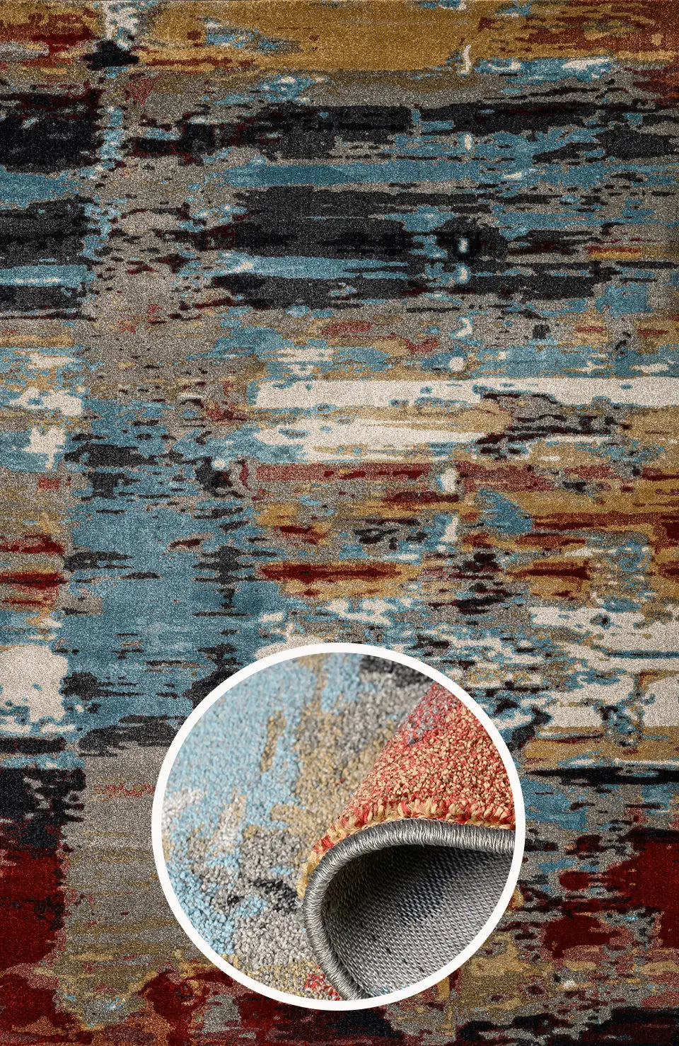Austin collection rug in modern living room