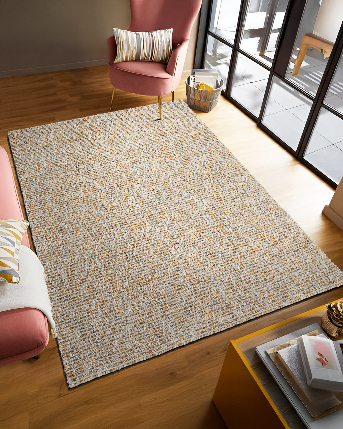 Hunter Dijon mustard-gold area rug