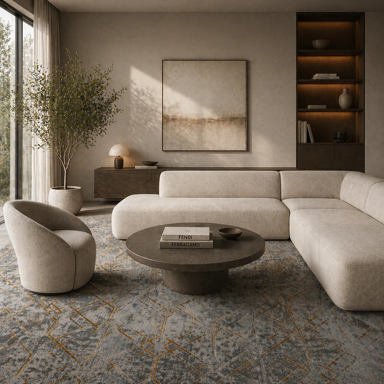 Metis Rug 16135A- Grey/ Yellow