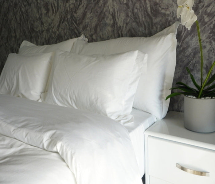 Soft and durable White Cotton Linen Pillowcases, providing comfort and breathability.
