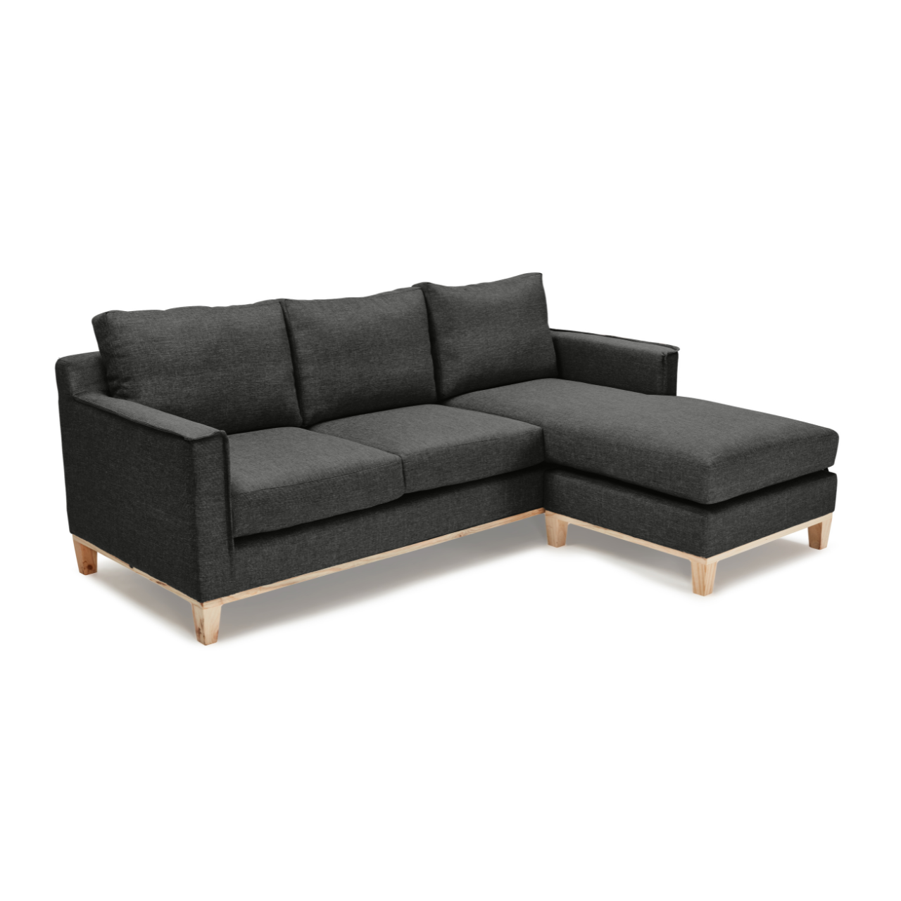 Pillay Universal Daybed with a wooden frame, ideal for lounging and guest accommodations in Charcoal fabric.
