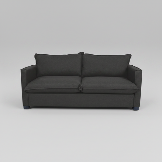 Gray sofa on a light gray background