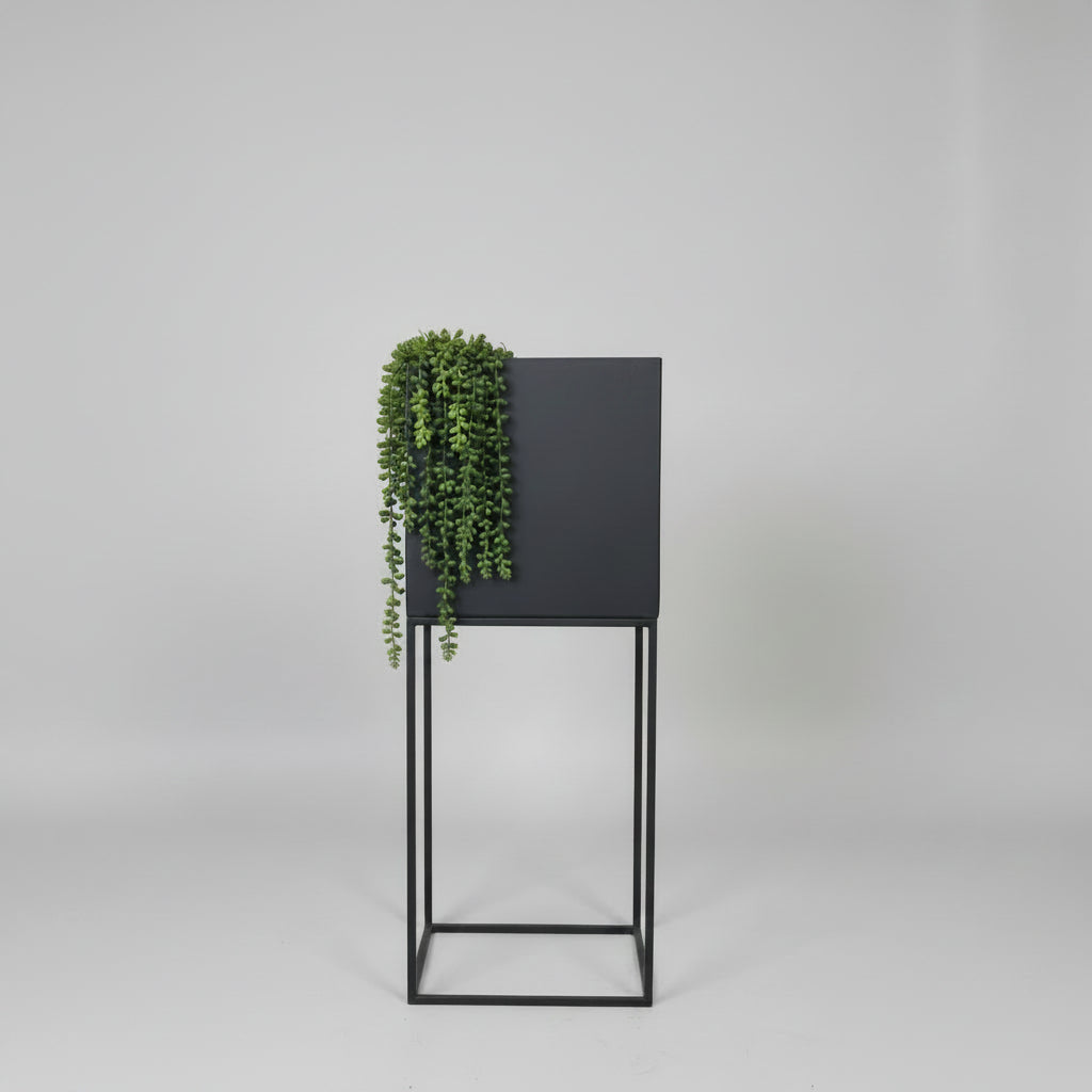 Stylish Metal Epoxy Planter, offering weather-resistant protection for both small and large plants.