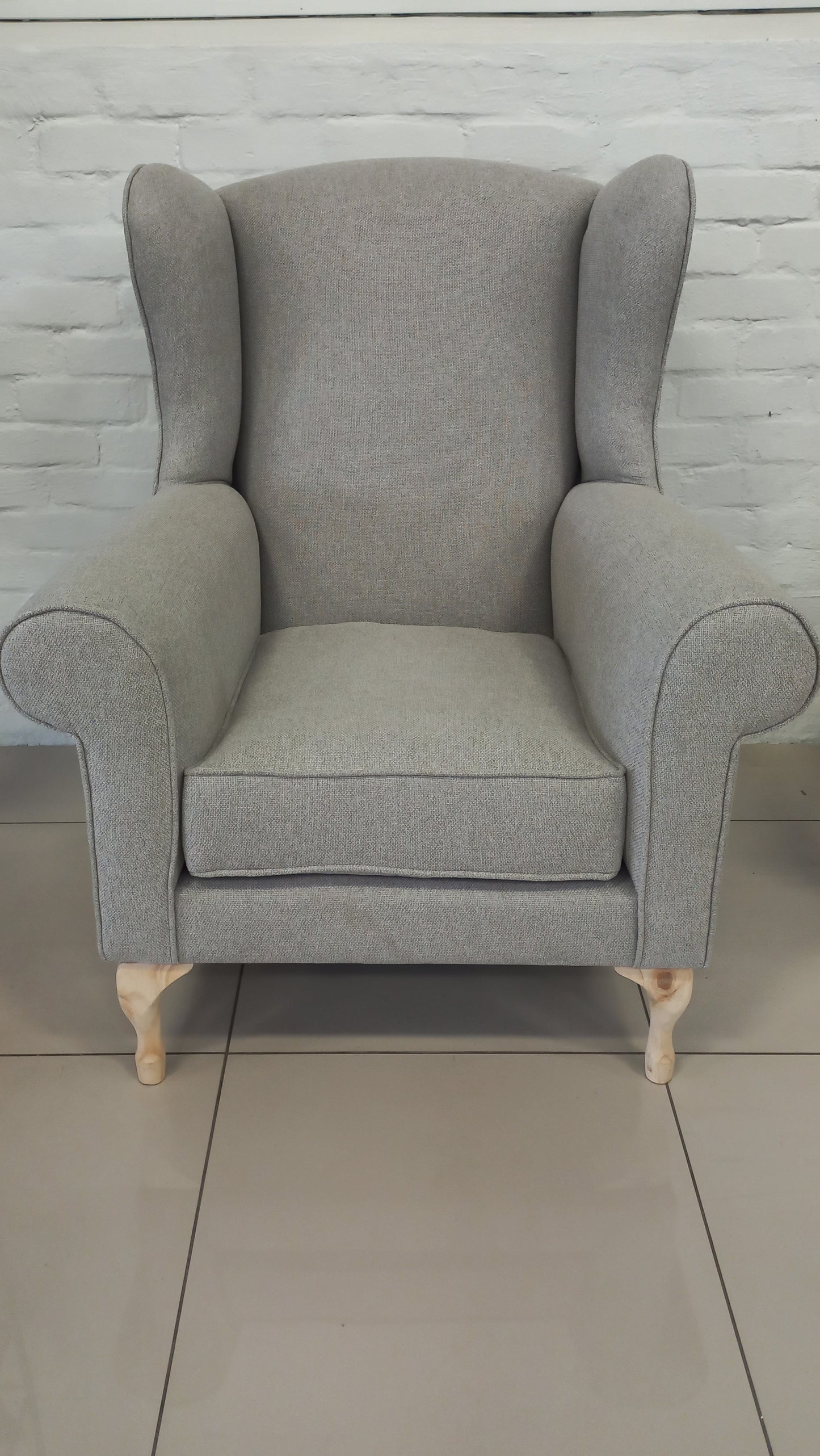 Classic lounge chair, custom upholstered and handcrafted.