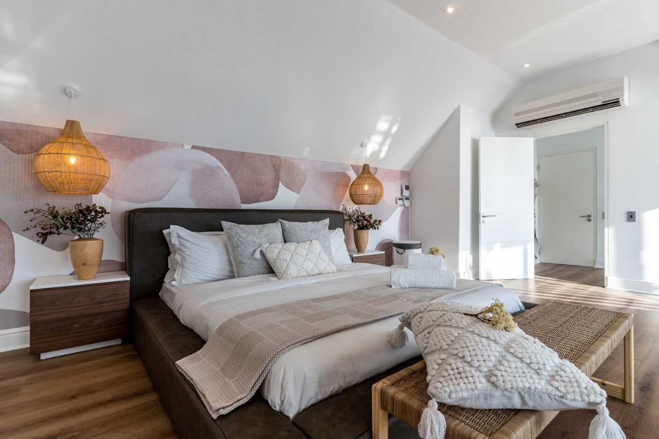 Stylish Upholstered bed customisable in your colour of fabric