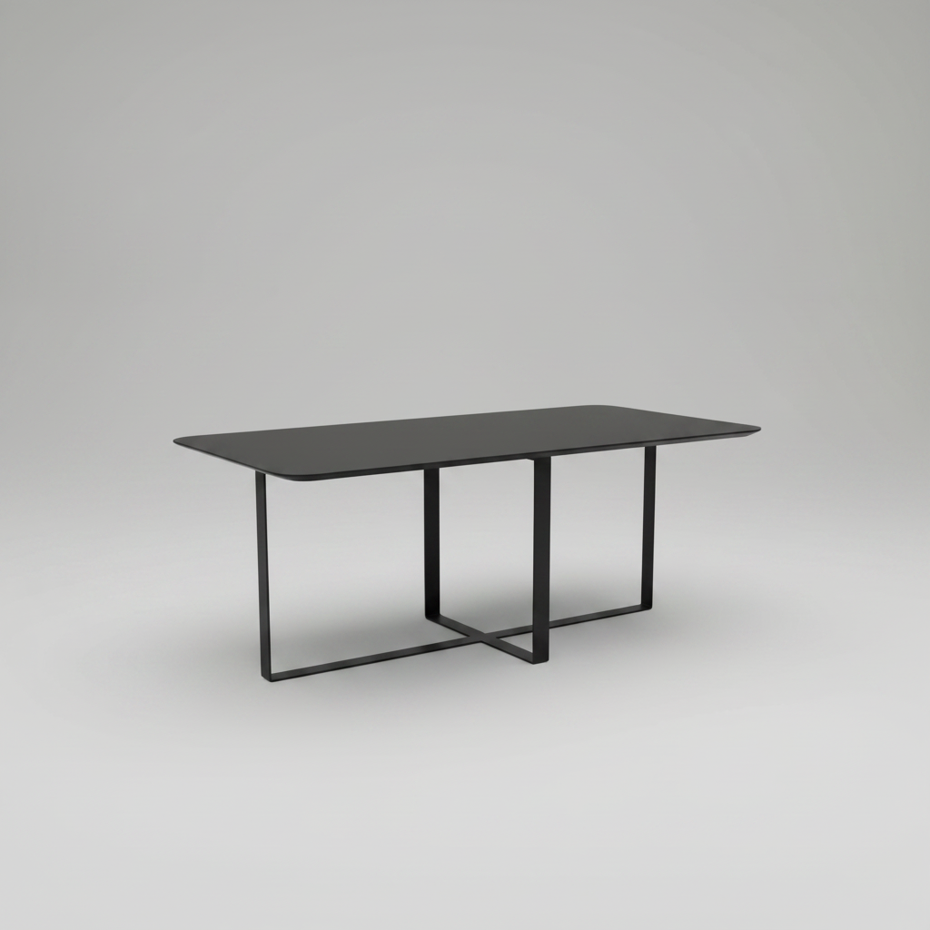 Zurich black steel coffee table