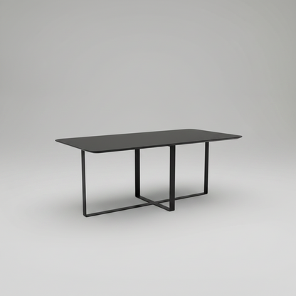 Zurich black steel coffee table