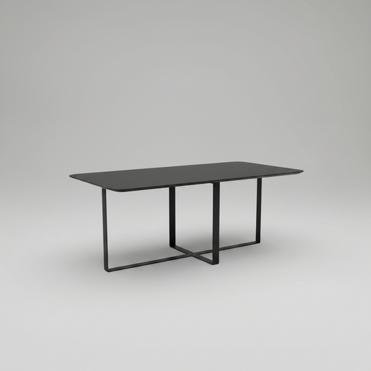 Zurich black steel coffee table
