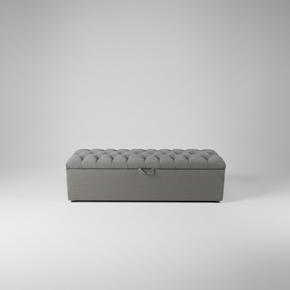 Deep button Storage Ottoman