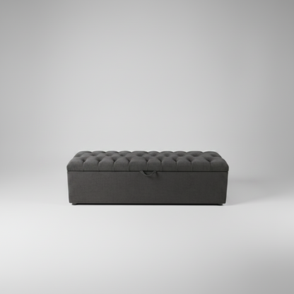 Deep button Storage Ottoman