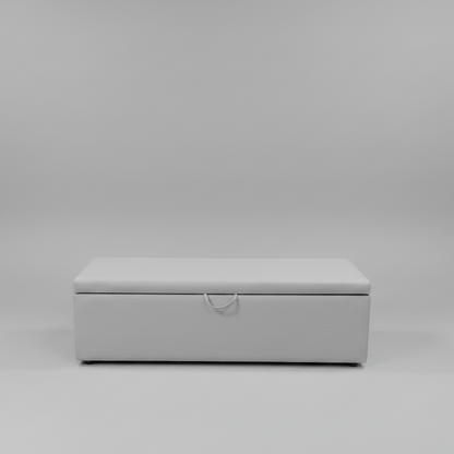 white storage ottoman