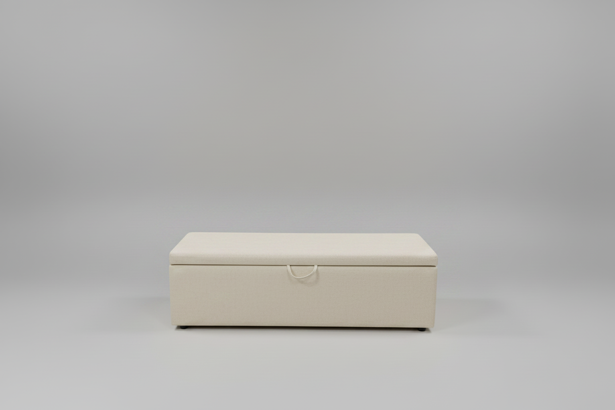 Plain Storage Ottoman
