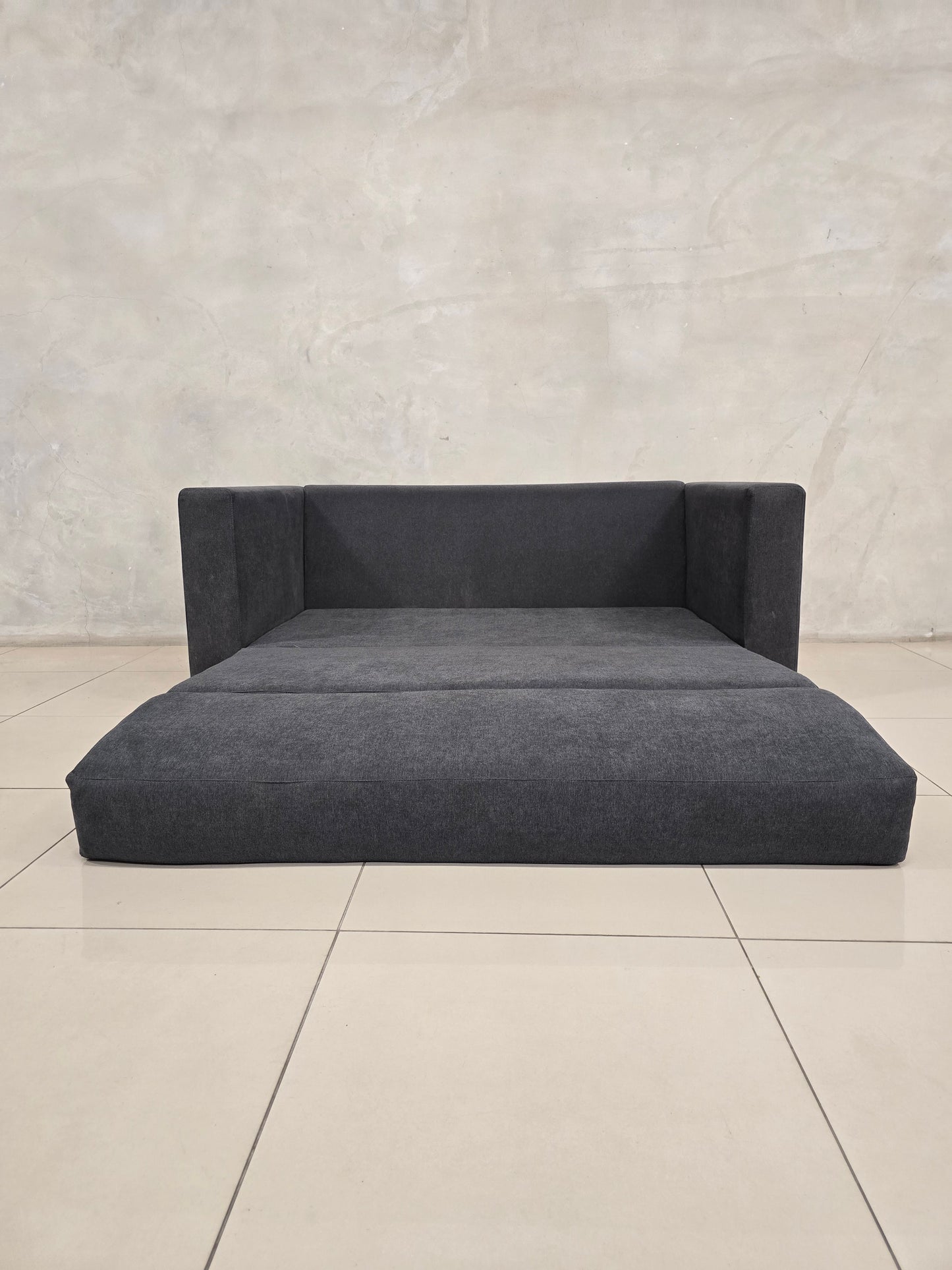 Space-saving sleeper sofa, made for contemporary and compact interiors.