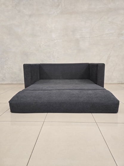 Space-saving sleeper sofa, made for contemporary and compact interiors.