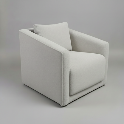 Gray armchair on a plain background