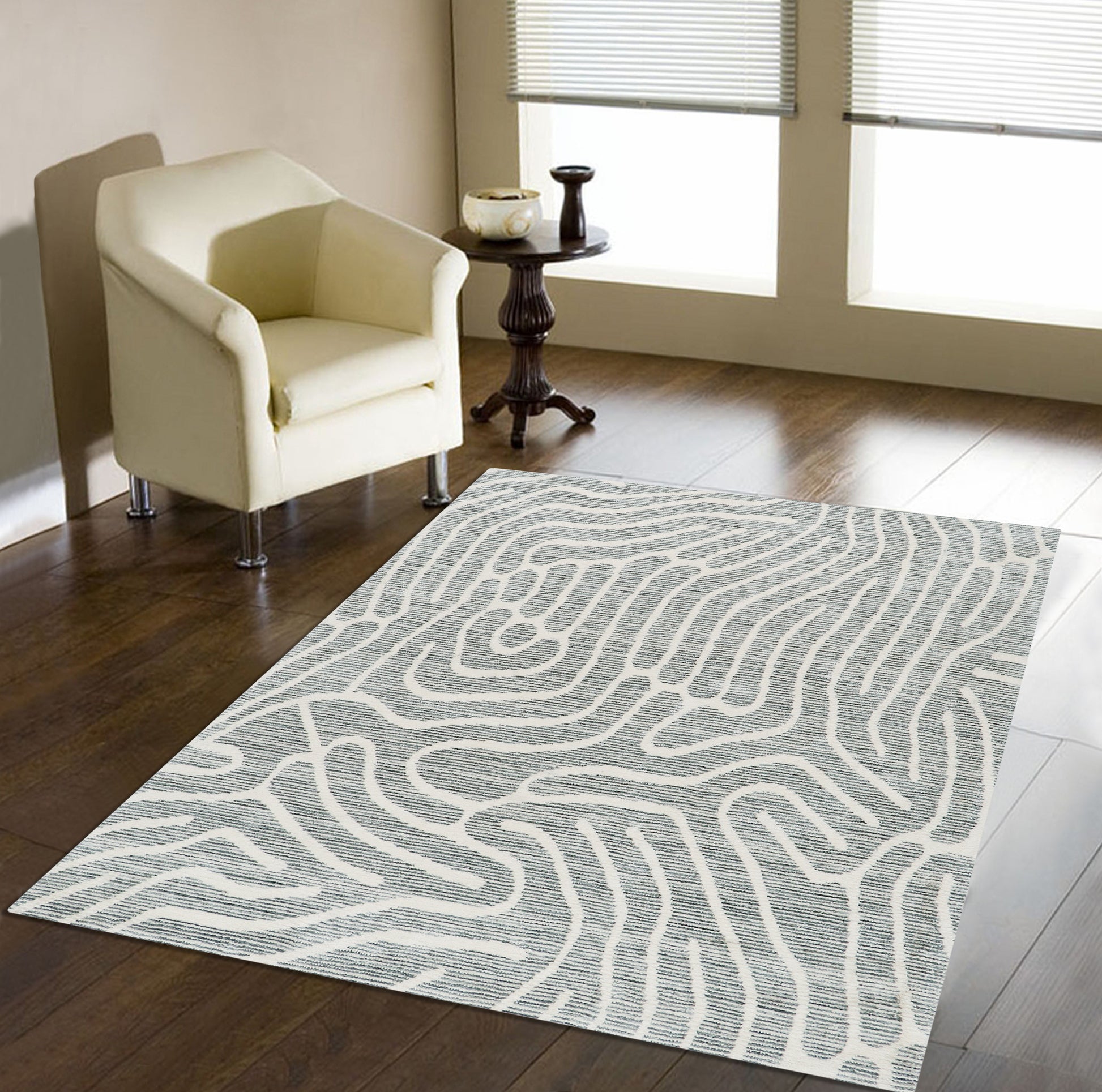 Affection Mirage rug styled in a living room