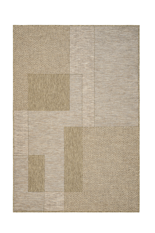 Beige indoor outdoor rug in various sizes