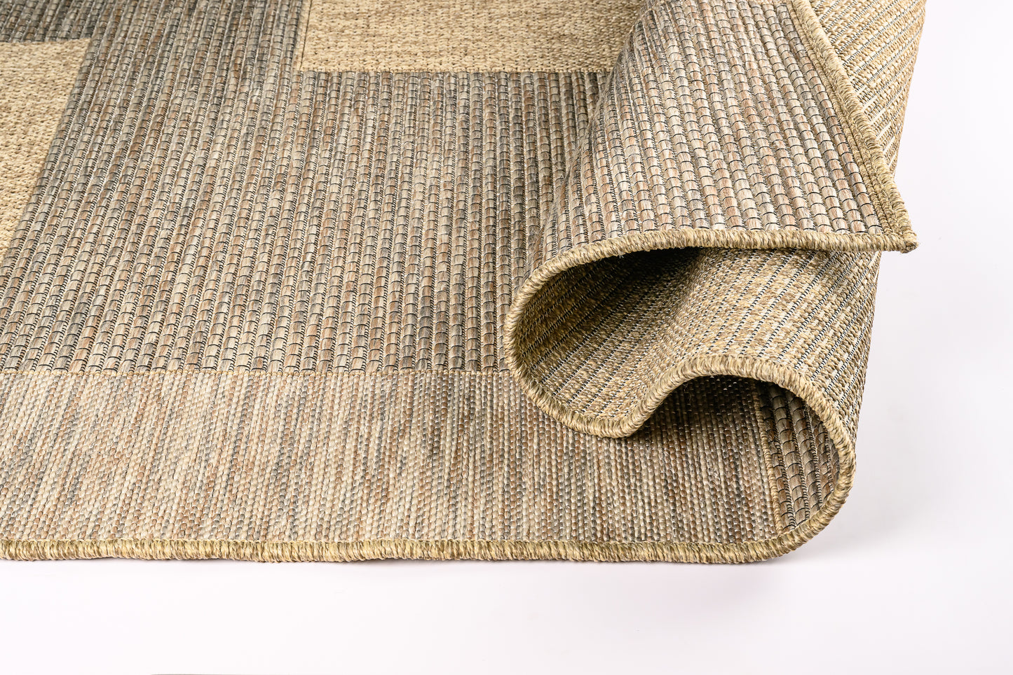 Beige indoor outdoor rug in various sizes
