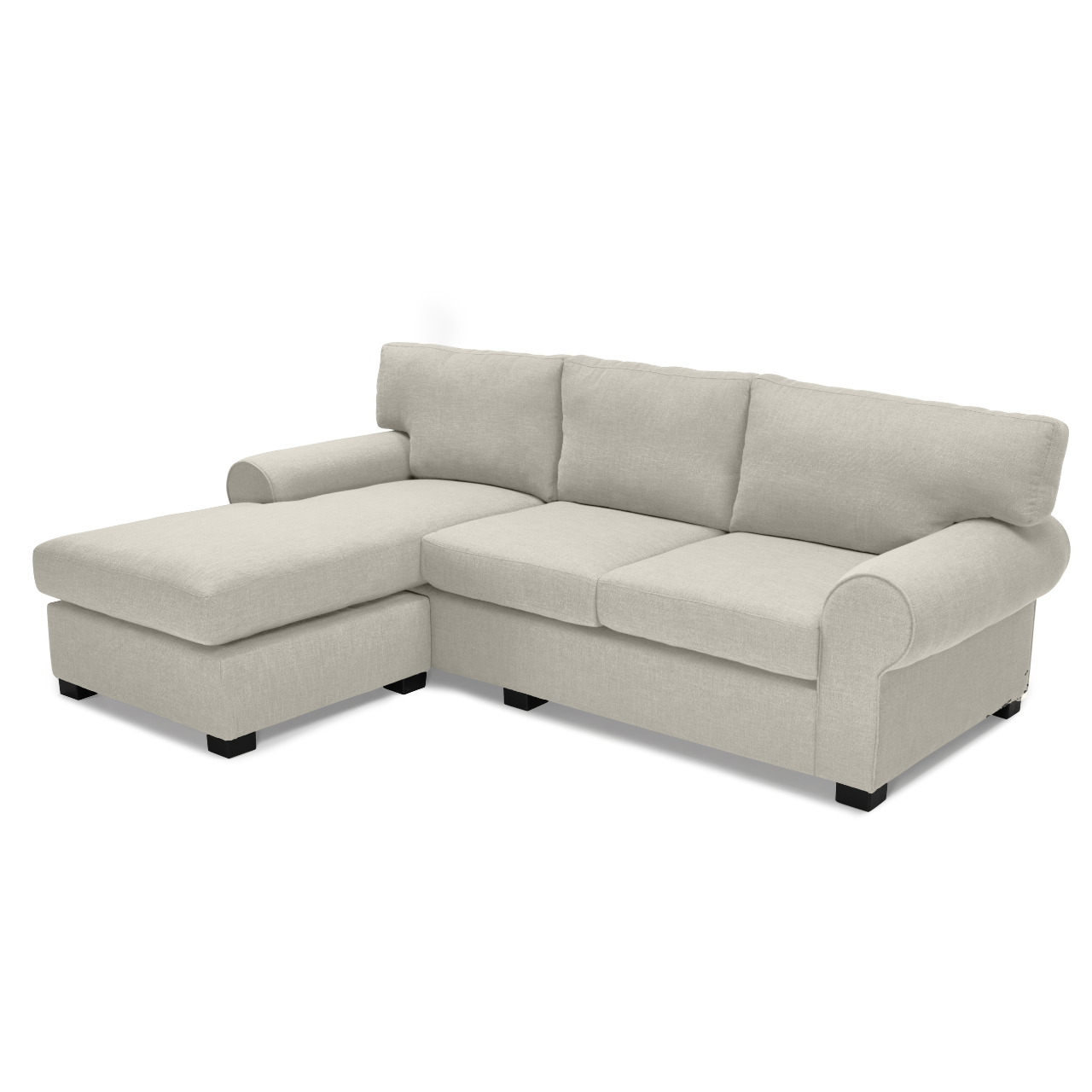 Classic Anna L-Shaped Daybed Couch, offering ample seating and timeless elegance.