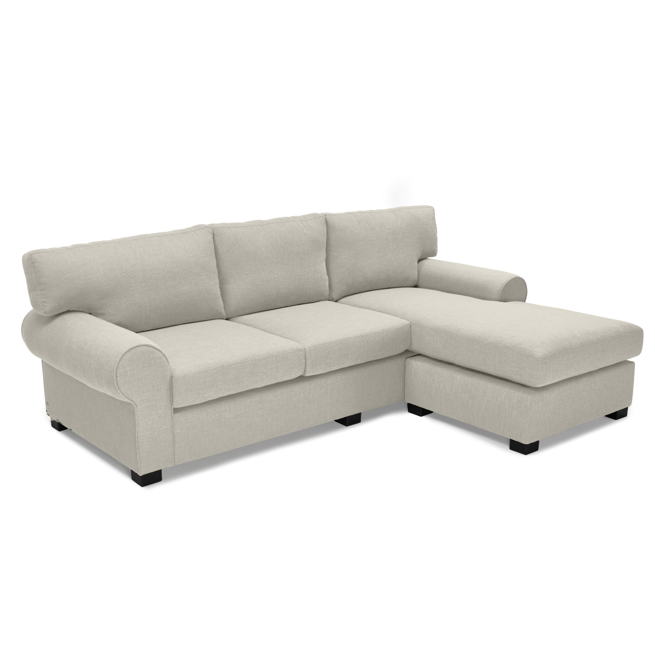 Classic Anna L-Shaped Daybed Couch, offering ample seating and timeless elegance.
