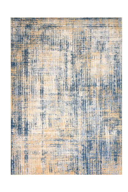 Vintage-style rug with printed polyester design