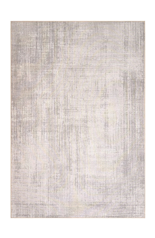 Rectangular area rug with a textured pattern on a white background