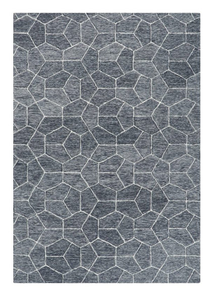 Babylon Thunder charcoal patterned area rug