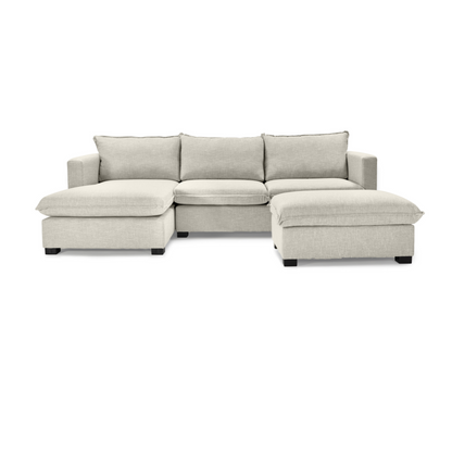California daybed corner unit is custom beige or cream colour front view