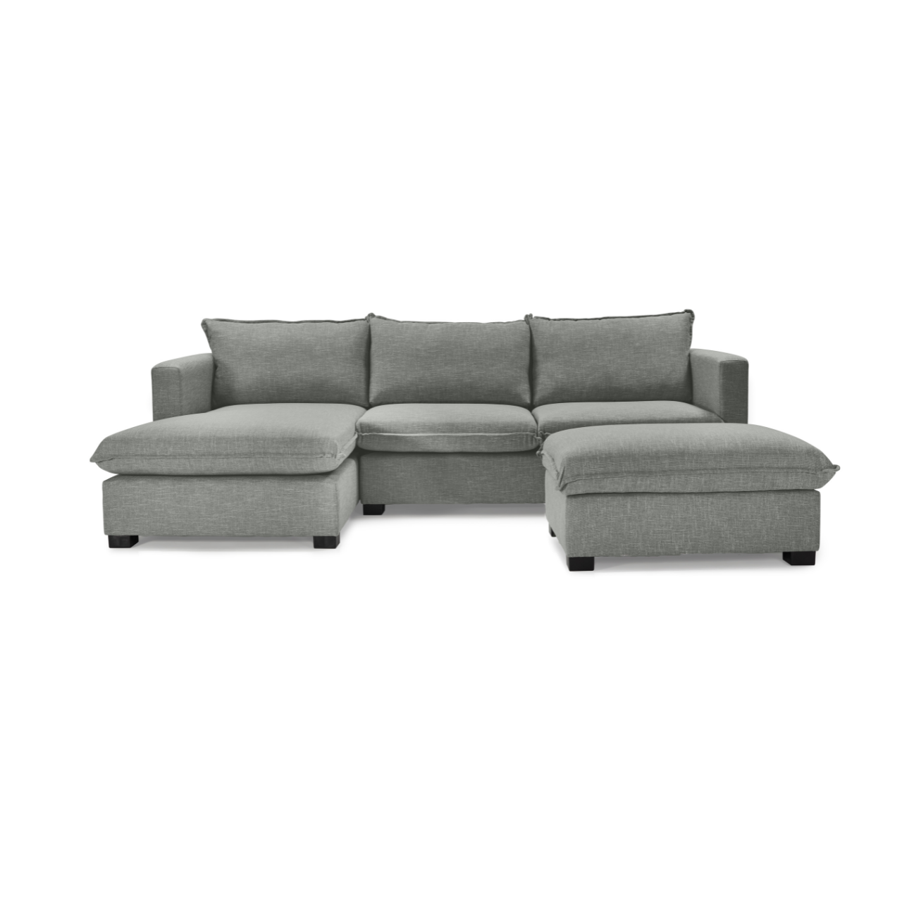 California daybed corner unit is custom Grey  colour front view