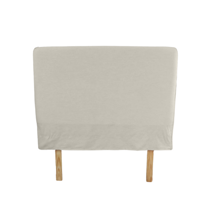 Removable slipcover headboard, perfect for easy style updates in the bedroom.