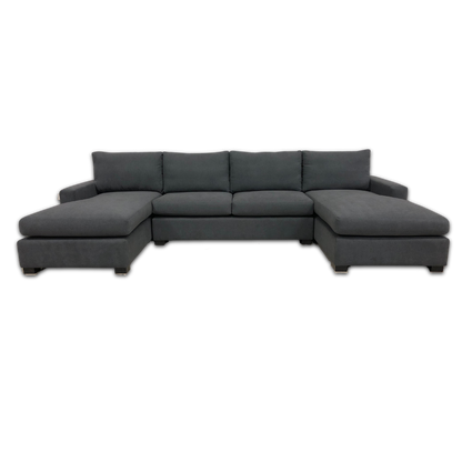  Casey U-Shaped L-Shaped Couch offering spacious and versatile semi-modular seating.