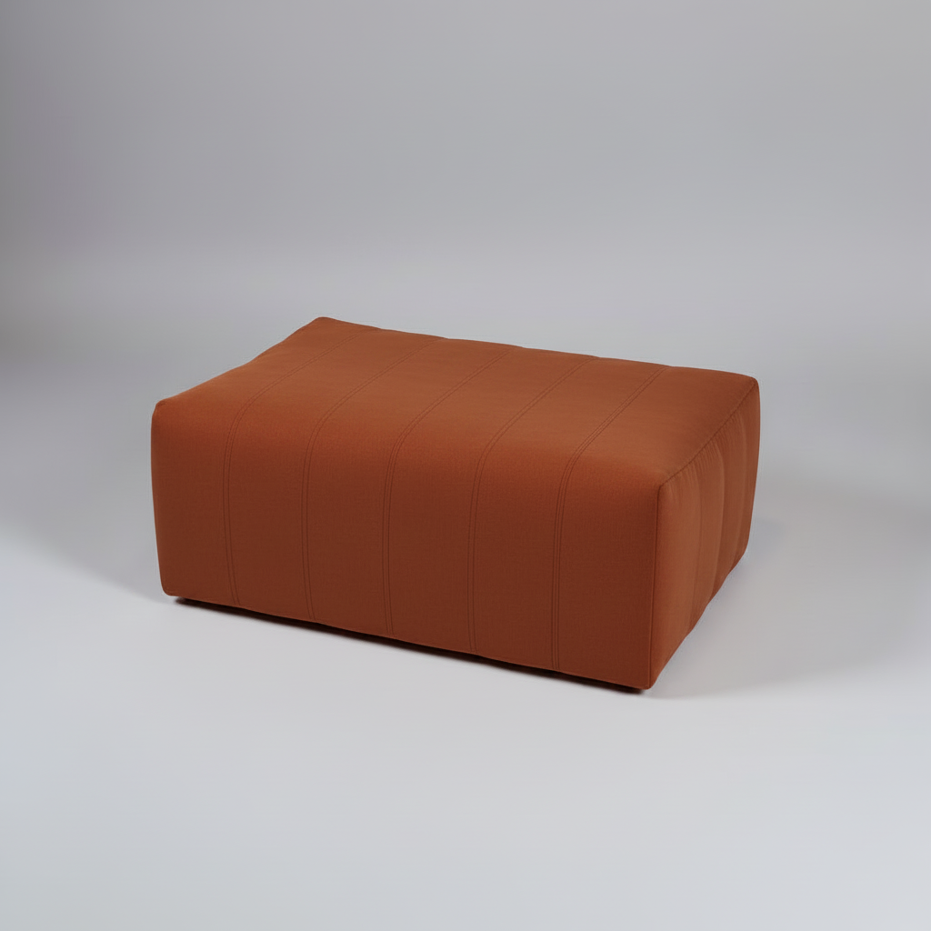 Trout Fluted Ottoman