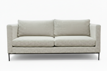 Beige sofa on a white background