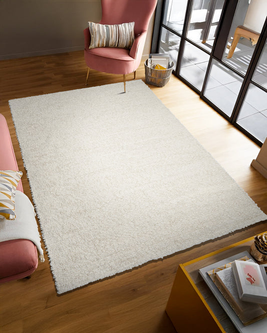 Frontier Oyster textured neutral area rug