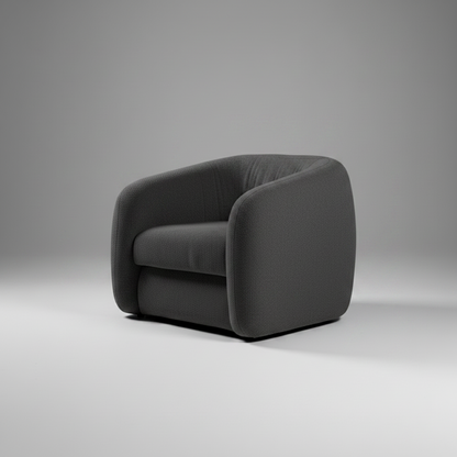 Gray armchair on a gray background