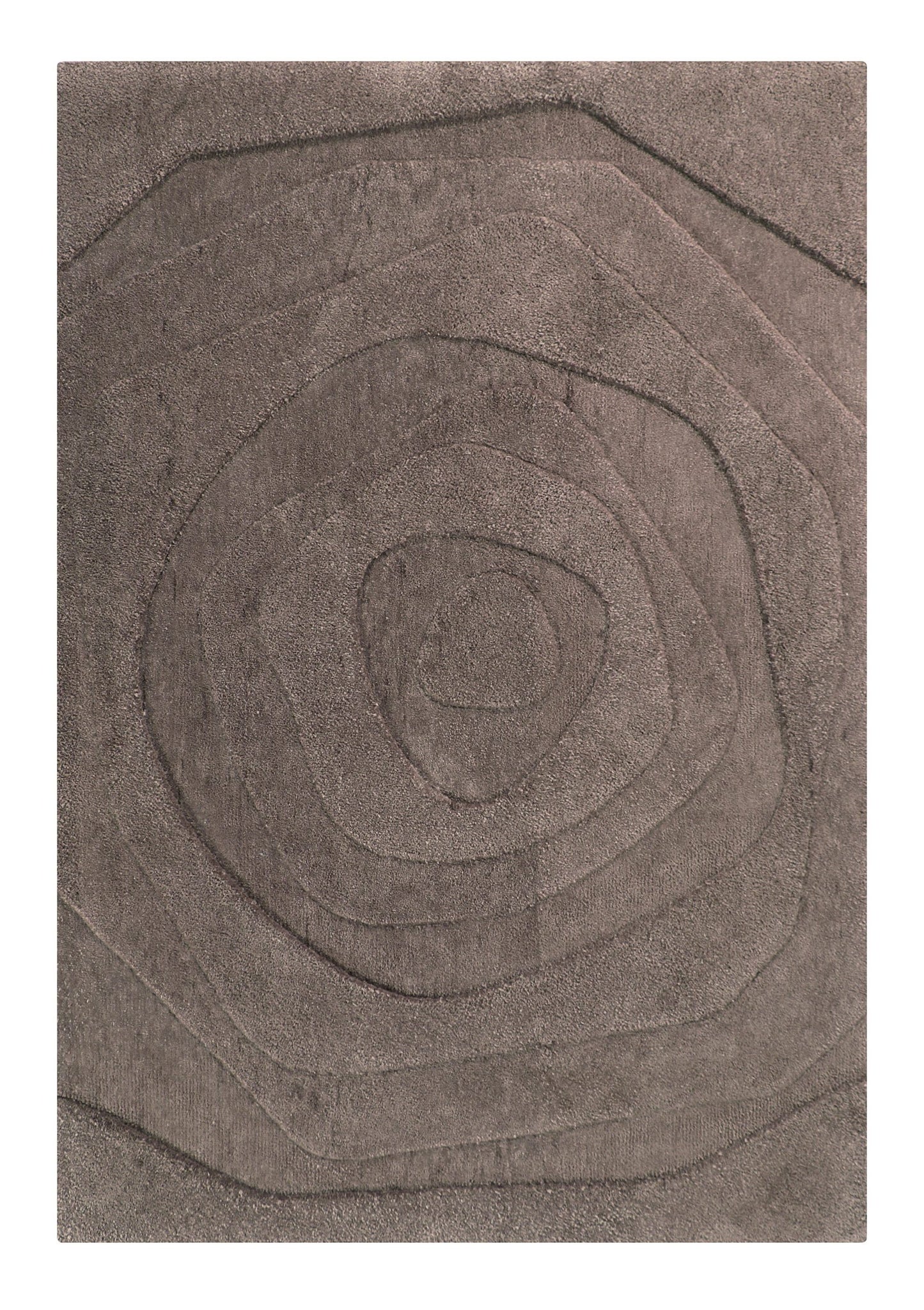 Helix Sepia geometric brown area rug