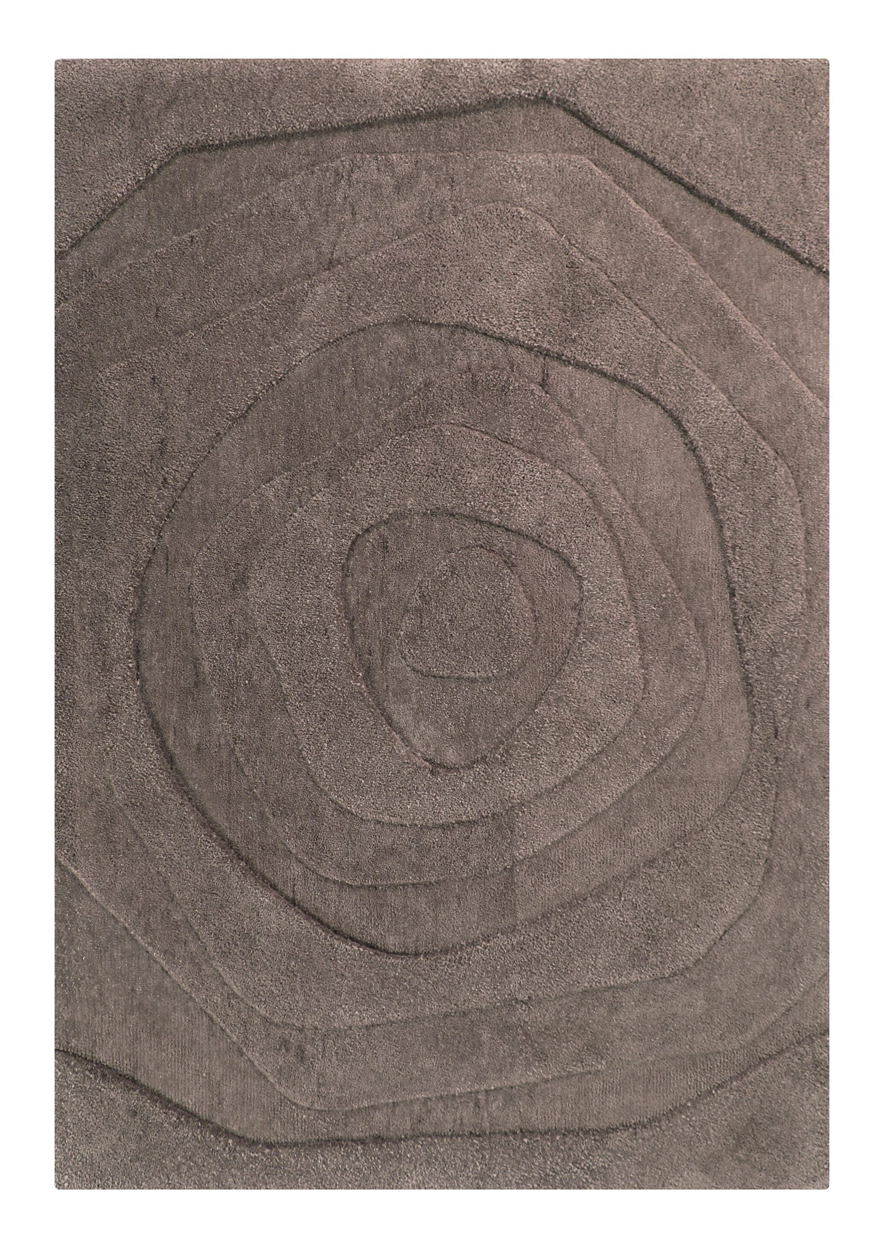 Helix Sepia geometric brown area rug