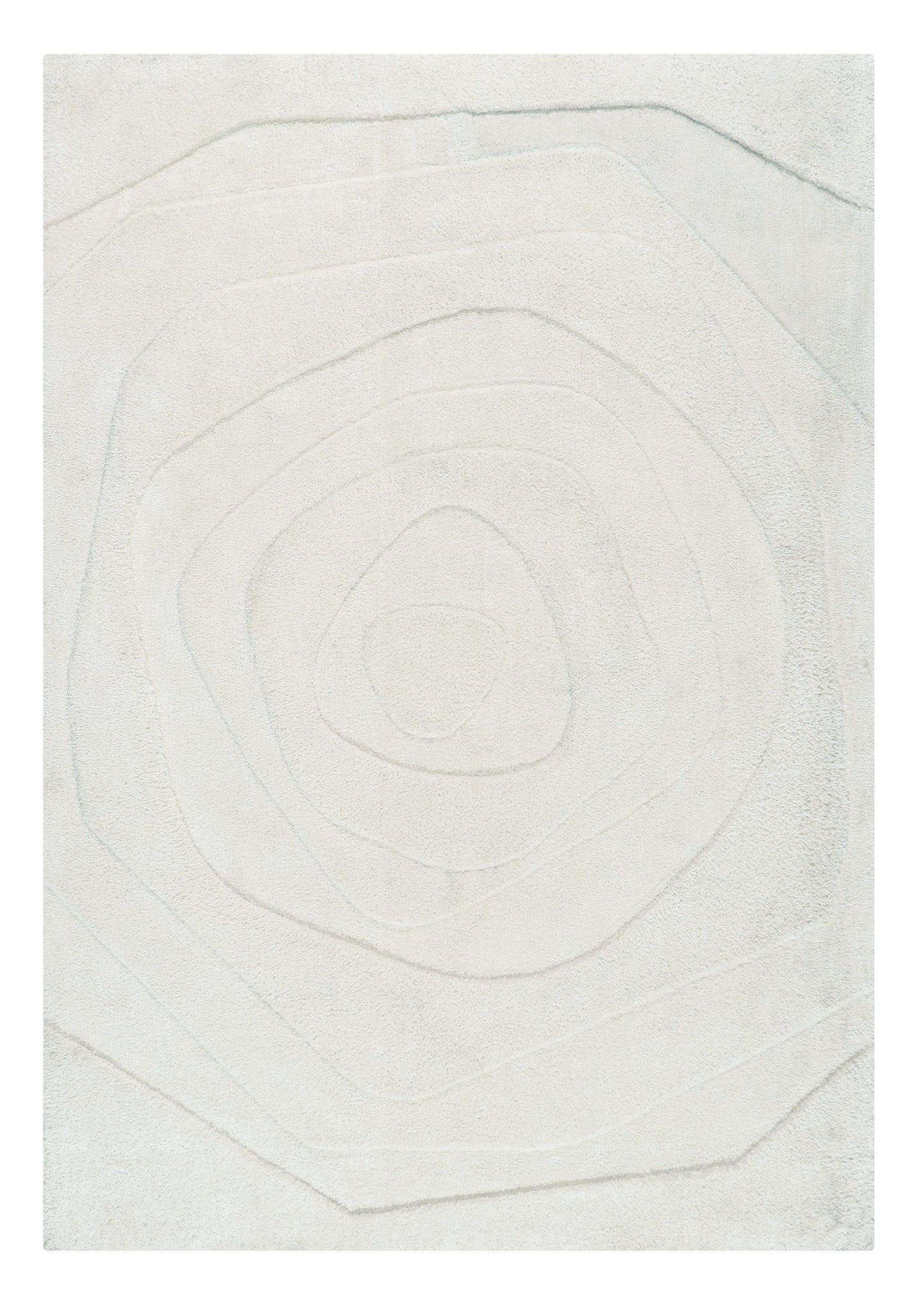 Helix Tusk geometric ivory area rug