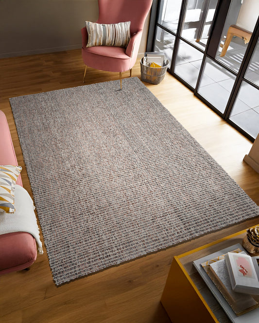 Hunter Terracotta earthy terracotta area rug