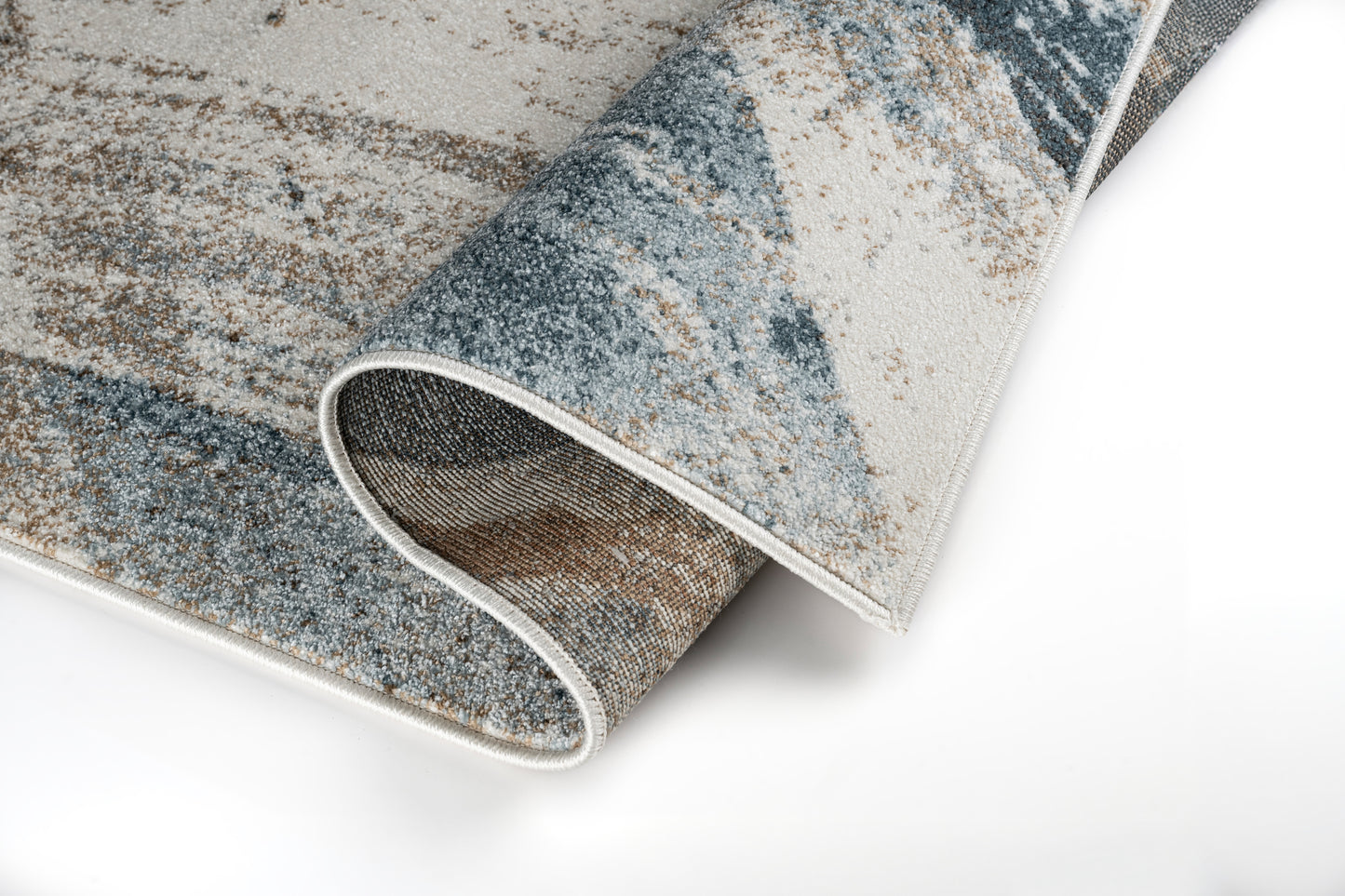 Verve Haze rag blue and rust close up