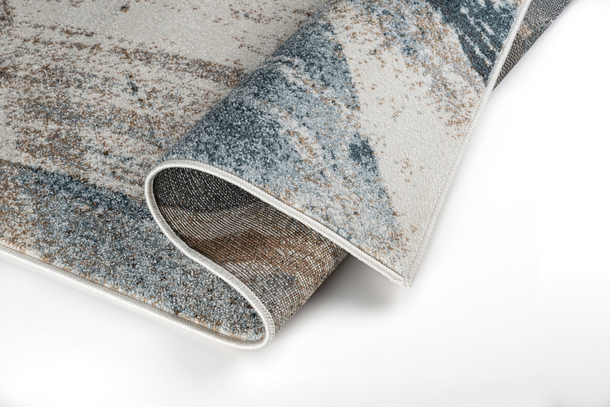 Verve Haze rag blue and rust close up