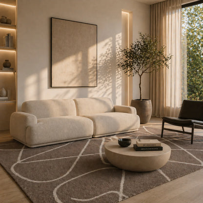 Hermes Rug 14715C- Beige