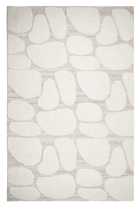 Mahe Sand Castle beige coastal area rug