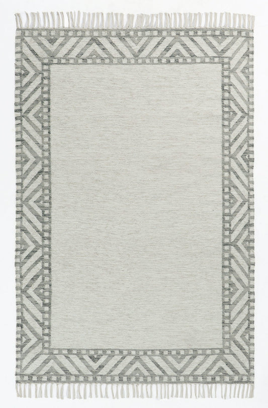 Mesa Pumice textured grey area rug