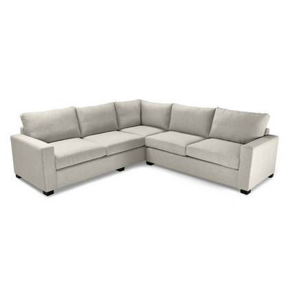Mexico L-Shaped Corner Couch with thin arms, offering sleek and modern seating.