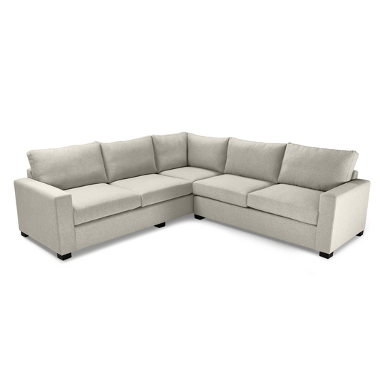 Mexico L-Shaped Corner Couch with thin arms, offering sleek and modern seating.