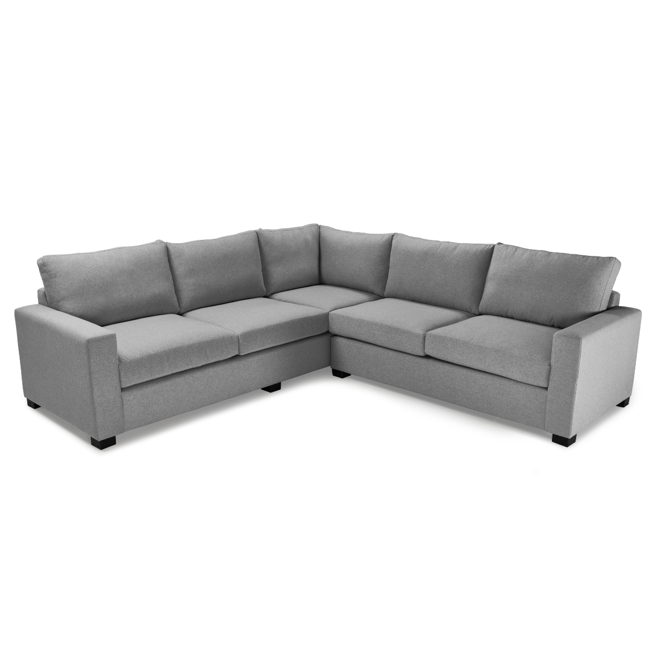 Stylish Mexico L-Shaped Corner Couch, featuring thin arms and customizable upholstery.