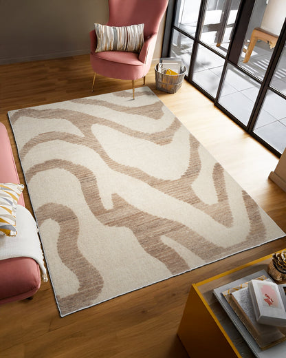 Namib Dune rug styled in a living room