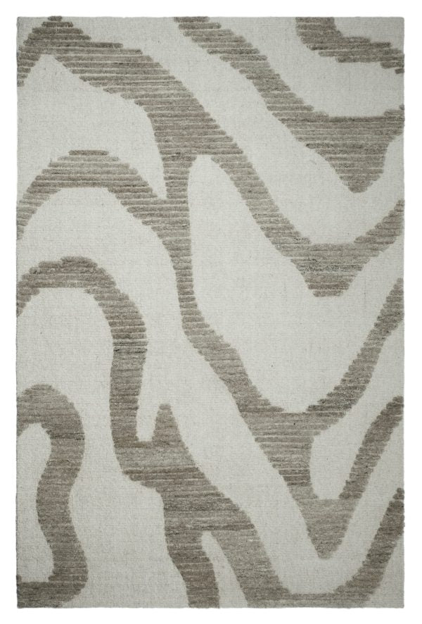 Namib Dune sand-beige textured area rug